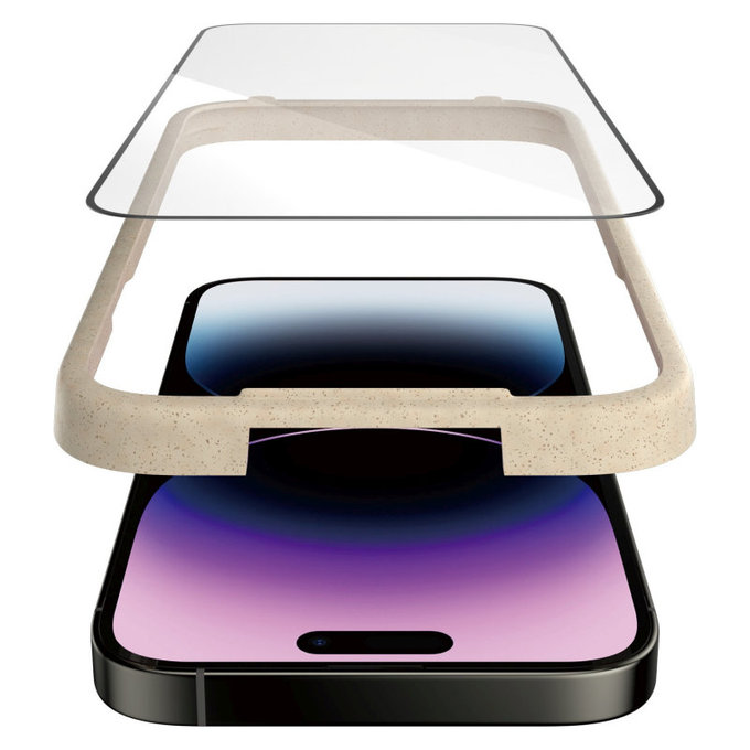 Tvrdené sklo UWF AB s aplikátorom pre iPhone 14 Pro Max, Čierna, PanzerGlass