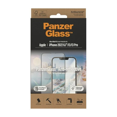 PanzerGlass - Tvrdené Sklo UWF Anti-Reflective AB pre iPhone 13, 13 Pro, 14 a 16e