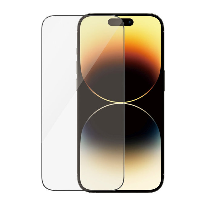 Tvrdené sklo UWF Anti-Reflective AB s aplikátorom pre iPhone 14 Pro, Čierna, PanzerGlass