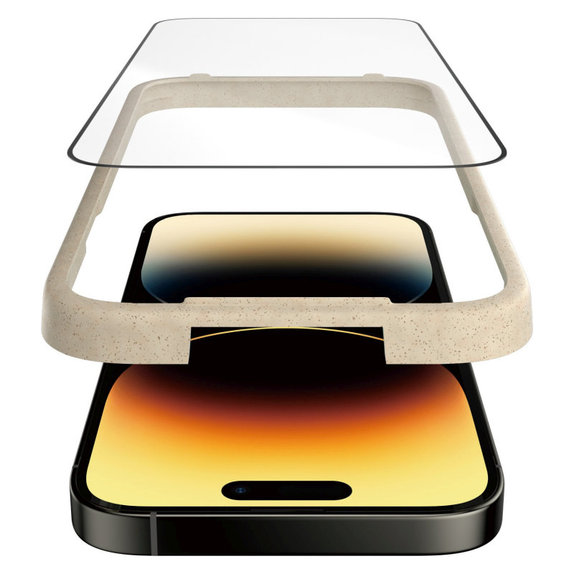 Tvrdené sklo UWF Anti-Reflective AB s aplikátorom pre iPhone 14 Pro, Čierna, PanzerGlass