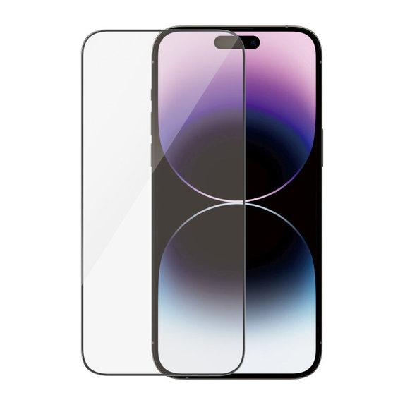 Tvrdené sklo UWF Anti-Reflective AB s aplikátorom pre iPhone 14 Pro Max, Čierna, PanzerGlass