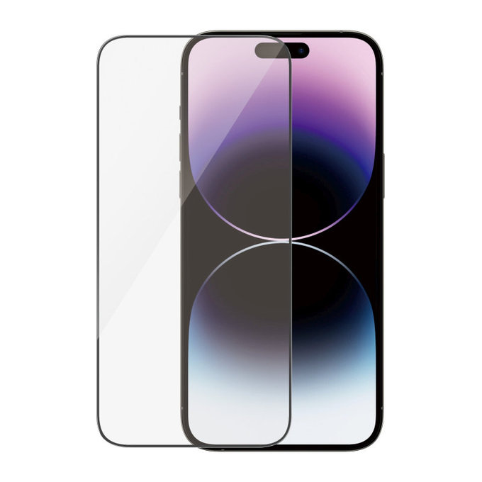 Tvrdené sklo UWF Anti-Reflective AB s aplikátorom pre iPhone 14 Pro Max, Čierna, PanzerGlass
