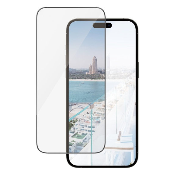 Tvrdené sklo UWF Anti-Reflective AB s aplikátorom pre iPhone 14 Pro Max, Čierna, PanzerGlass
