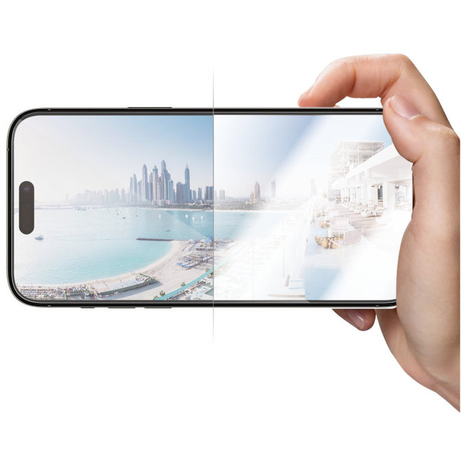 Tvrdené sklo UWF Anti-Reflective AB s aplikátorom pre iPhone 14 Pro Max, Čierna, PanzerGlass