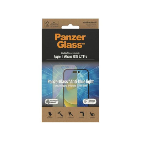 PanzerGlass - Tvrdené Sklo UWF Anti-Bluelight AB pre iPhone 14 Pro