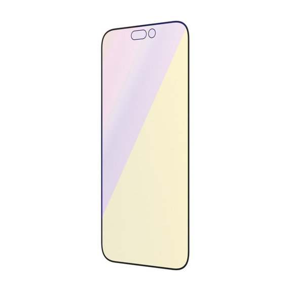 Tvrdené sklo UWF Anti-Bluelight AB s aplikátorom pre iPhone 14 Pro, Čierna, PanzerGlass