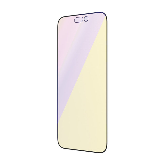 Tvrdené sklo UWF Anti-Bluelight AB s aplikátorom pre iPhone 14 Pro, Čierna, PanzerGlass
