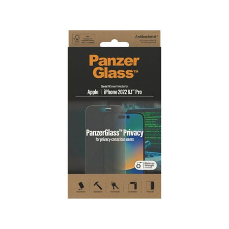 PanzerGlass - Tvrdené Sklo Privacy AB pre iPhone 14 Pro