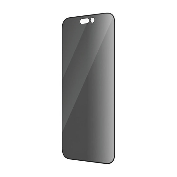 Tvrdené sklo UWF Privacy AB s aplikátorom pre iPhone 14 Pro, Čierna, PanzerGlass