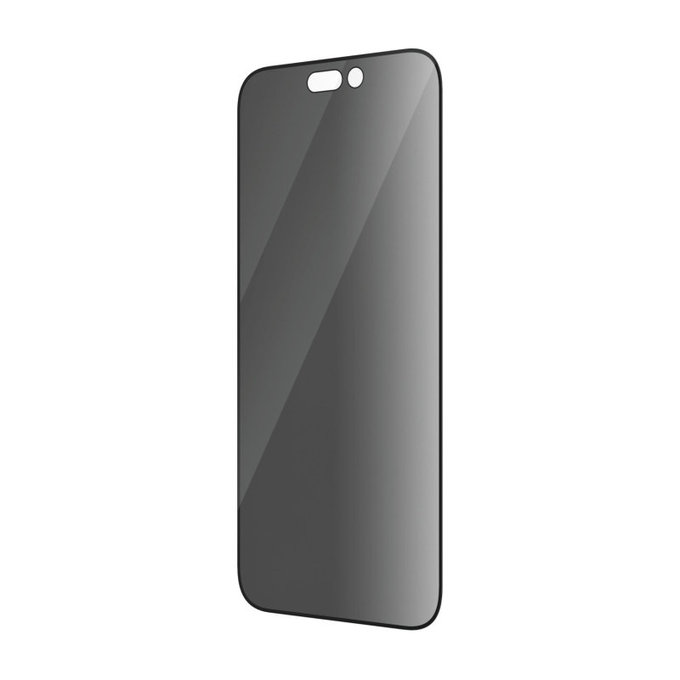 Tvrdené sklo UWF Privacy AB s aplikátorom pre iPhone 14 Pro, Čierna, PanzerGlass