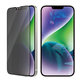 Tvrdené sklo UWF Privacy AB s aplikátorom pre iPhone 14 Plus/13 Pro Max, Čierna, PanzerGlass
