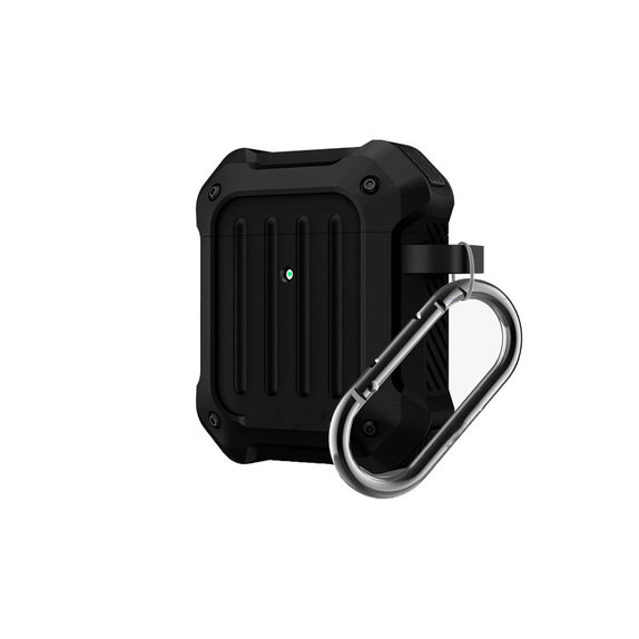 FixPremium - Puzdro Unbreakable pre AirPods 1 a 2, čierna