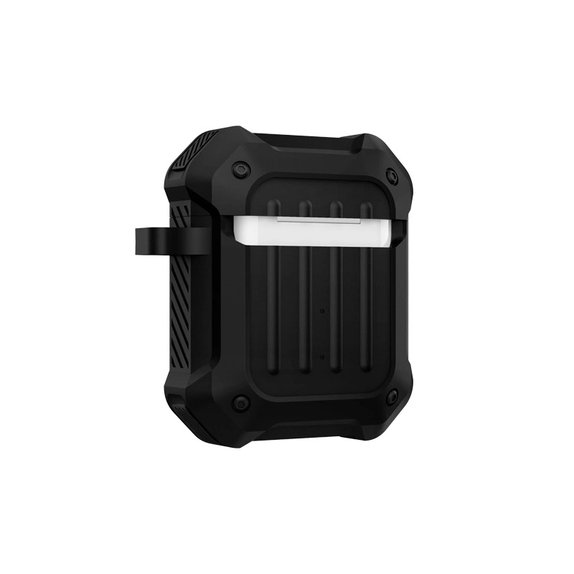 FixPremium - Puzdro Unbreakable pre AirPods 1 a 2, čierna