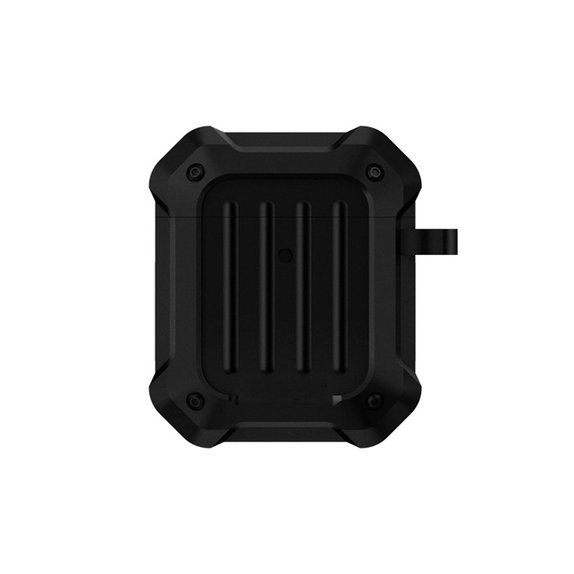 FixPremium - Puzdro Unbreakable pre AirPods 1 a 2, čierna