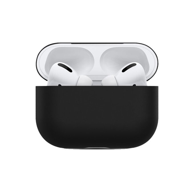 FixPremium - Silikónové Puzdro pre AirPods Pro, čierna