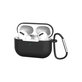 FixPremium - Silikónové Puzdro s Karabinou pre AirPods Pro, čierna