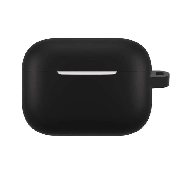 FixPremium - Silikónové Puzdro s Karabinou pre AirPods Pro, čierna