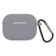 FixPremium - Silikónové Puzdro s Karabinou pre AirPods Pro, space gray