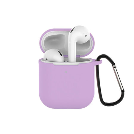 FixPremium - Silikónové Puzdro pre AirPods 1 a 2, lila