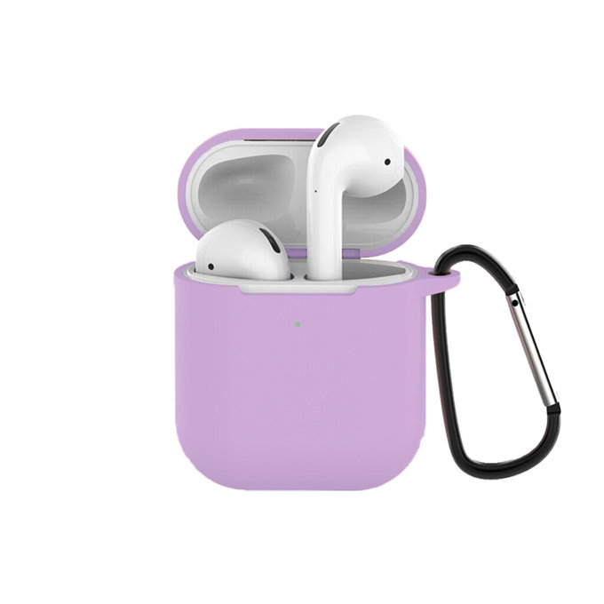 FixPremium - Silikónové Puzdro pre AirPods 1 a 2, lila