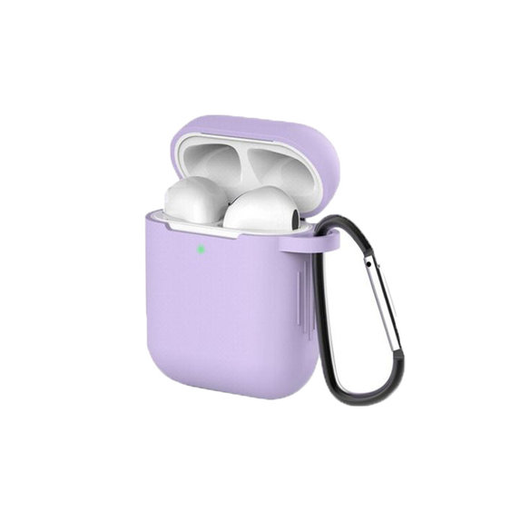 FixPremium - Silikónové Puzdro pre AirPods 1 a 2, lila