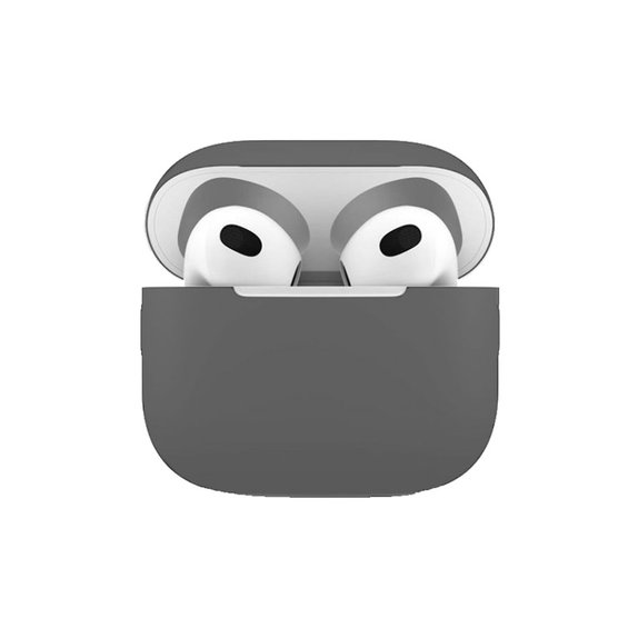 FixPremium - Silikónové Puzdro pre AirPods 3, space gray