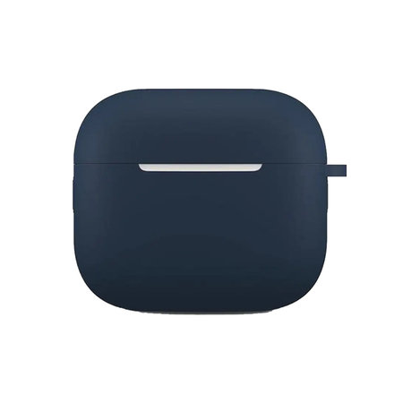 FixPremium - Silikónové Puzdro s Karabinou pre AirPods 3, modrá