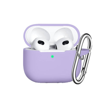 FixPremium - Silikónové Puzdro pre AirPods 3, lila