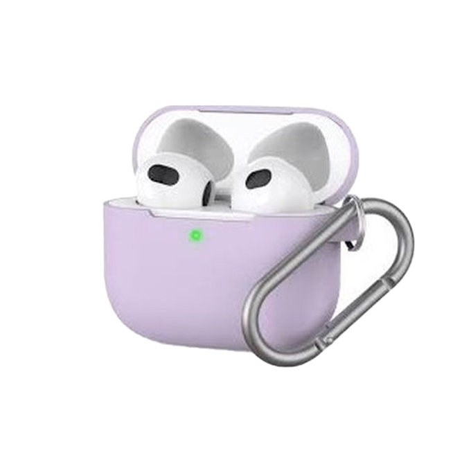 FixPremium - Silikónové Puzdro pre AirPods 3, lila