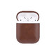 FixPremium - Puzdro z Umelej Kože pre AirPods 1 a 2, hnedá