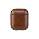 FixPremium - Puzdro z Umelej Kože pre AirPods 1 a 2, hnedá