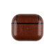 FixPremium - Puzdro z Umelej Kože pre AirPods 3, hnedá