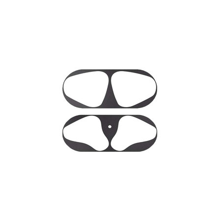 FixPremium - Nálepka proti Prachu pre AirPods 1 a 2, čierna