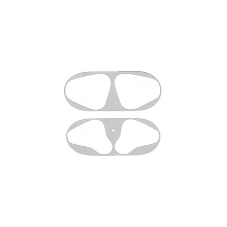 FixPremium - Nálepka proti Prachu pre AirPods 1 a 2, strieborná