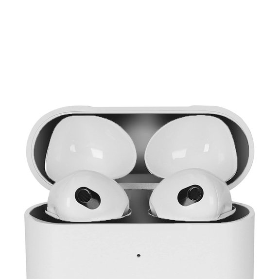 FixPremium - Nálepka proti Prachu pre AirPods 3, čierna