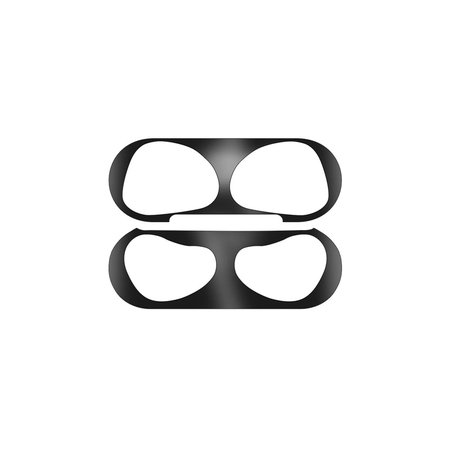 FixPremium - Nálepka proti Prachu pre AirPods 3, čierna