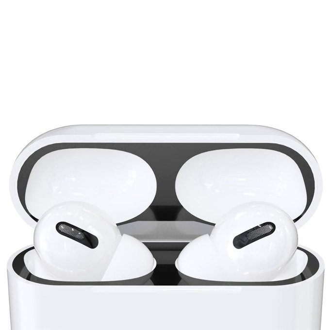 FixPremium - Nálepka proti Prachu pre AirPods Pro, čierna