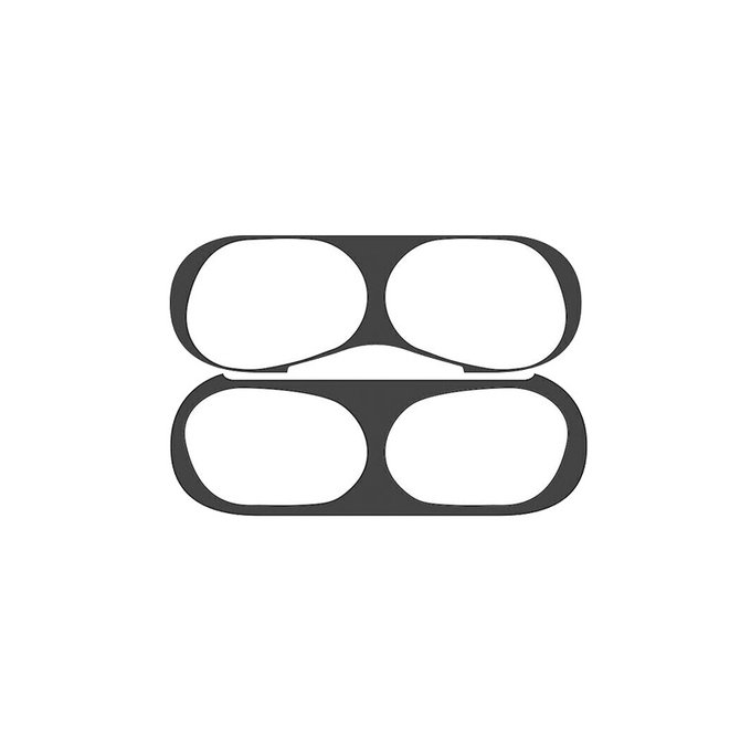 FixPremium - Nálepka proti Prachu pre AirPods Pro, čierna