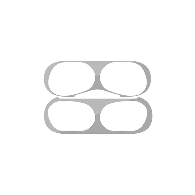 FixPremium - Nálepka proti Prachu pre AirPods Pro, strieborná