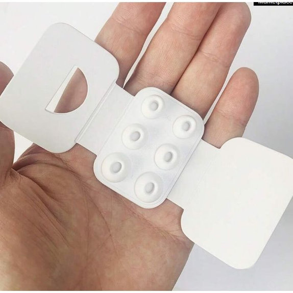 FixPremium - Vymeniteľné Gumičky pre AirPods Pro - Set 3ks (L, M, S), biela