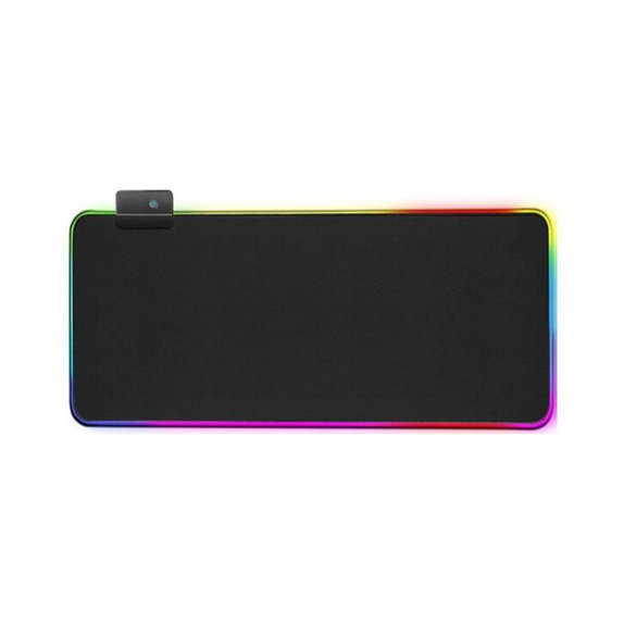FixPremium - Podložka pod Myš a Klávesnicu s RGB Podsvietením, 90x40cm, čierna