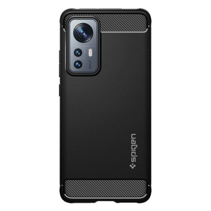 Spigen - Puzdro Rugged Armor pre Xiaomi Redmi 12 a 12X, čierna