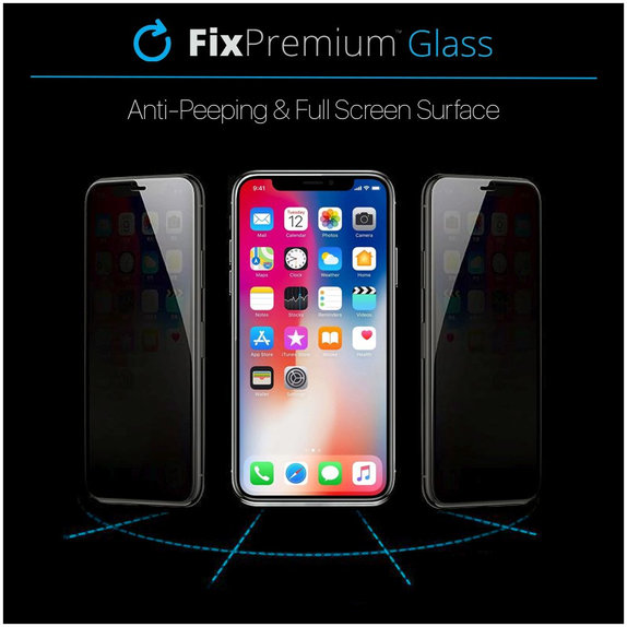 FixPremium Privacy Anti-Spy Glass - Tvrdené Sklo pre iPhone 13, 13 Pro, 14 a 16e
