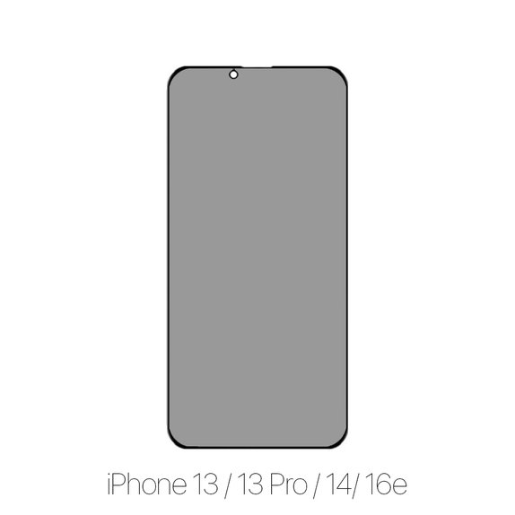FixPremium Privacy Anti-Spy Glass - Tvrdené Sklo pre iPhone 13, 13 Pro, 14 a 16e