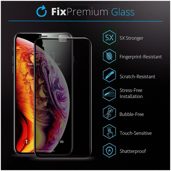FixPremium Privacy Anti-Spy Glass - Tvrdené Sklo pre iPhone 13 Pro Max a 14 Plus