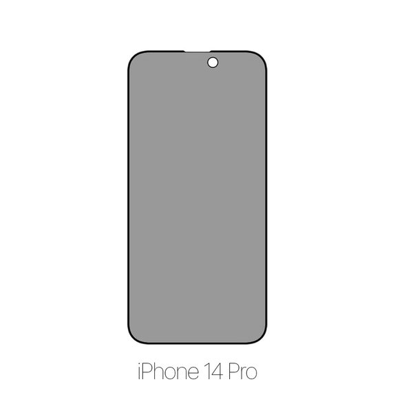 FixPremium Privacy Anti-Spy Glass - Tvrdené Sklo pre iPhone 14 Pro