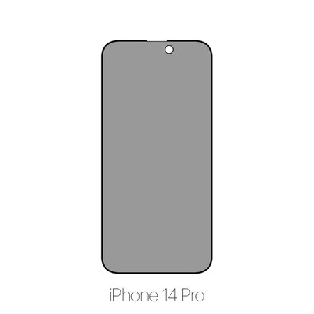 FixPremium Privacy Anti-Spy Glass - Tvrdené Sklo pre iPhone 14 Pro