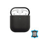 FixPremium - Kožené Puzdro pre AirPods 1 a 2, čierna