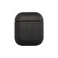 FixPremium - Kožené Puzdro pre AirPods 1 a 2, čierna