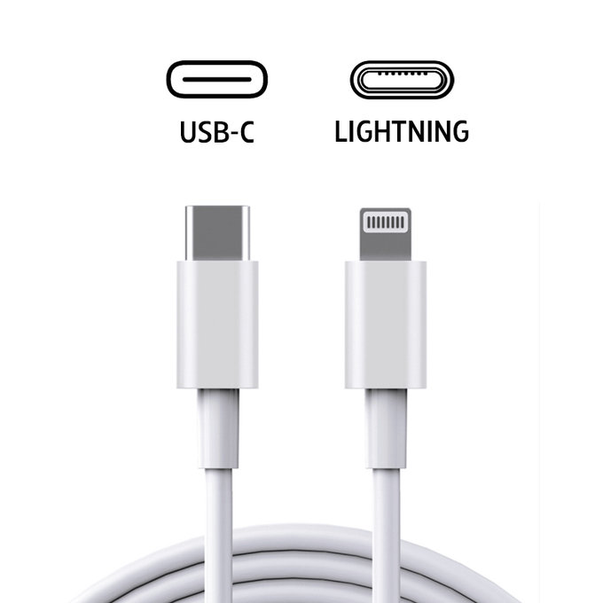 Lightning / USB-C kábel, 1 m, kompatibilný s Apple, bulk